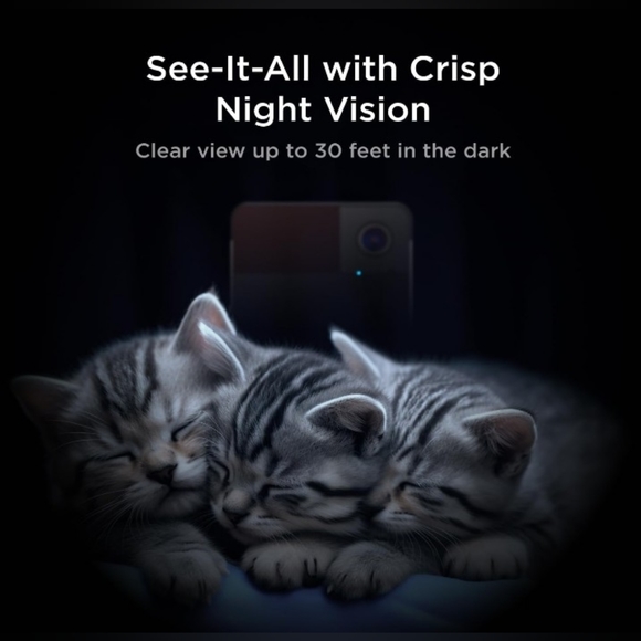 Petcube Play 2 Wi-Fi Pet Camera with Laser Toy for Cats & Dogs, 1080P HD Video - Picture 4 of 5